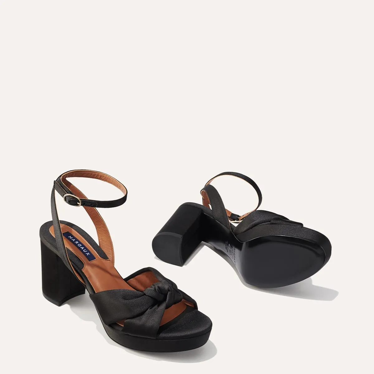 The Carmine Platform - Black Satin sold by Margaux product image thumbnail 4