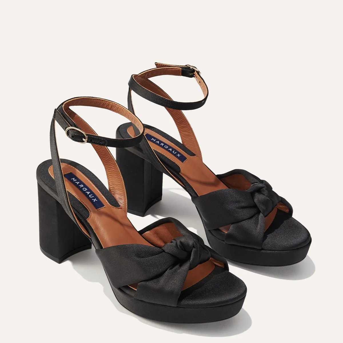 The Carmine Platform - Black Satin sold by Margaux product image thumbnail 2