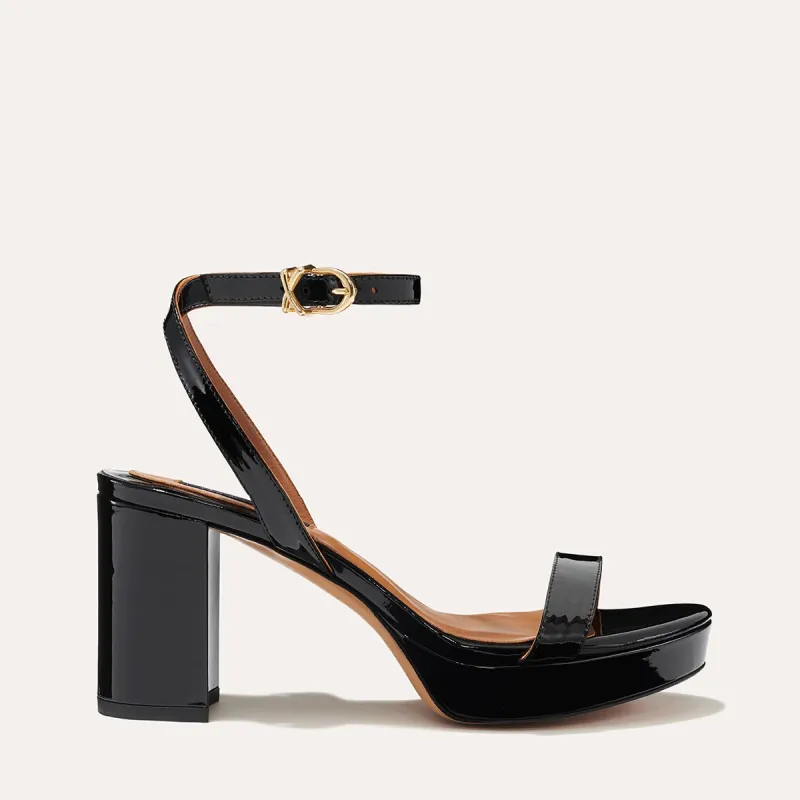 The Stella Platform - Black Patent sold by Margaux