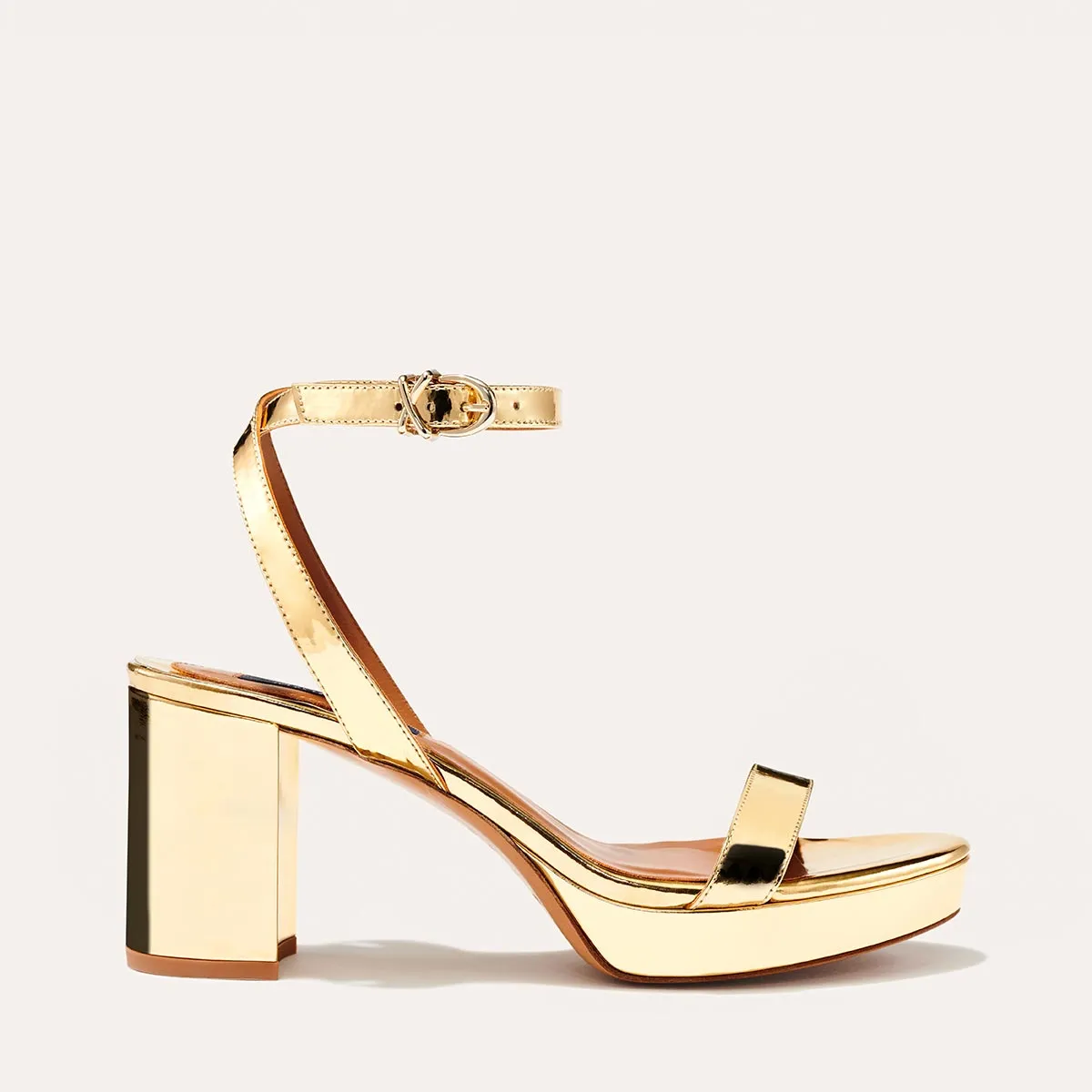 The Stella Platform - Gold Mirror sold by Margaux