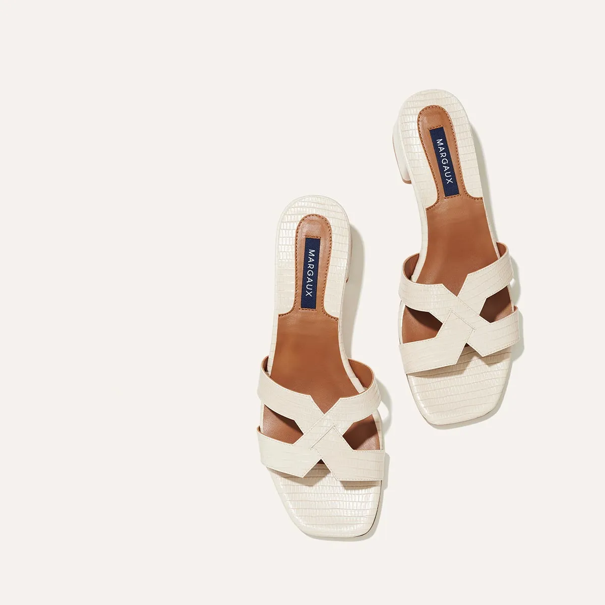 The MX 35 - Ecru Lizard Embossed sold by Margaux product image thumbnail 3