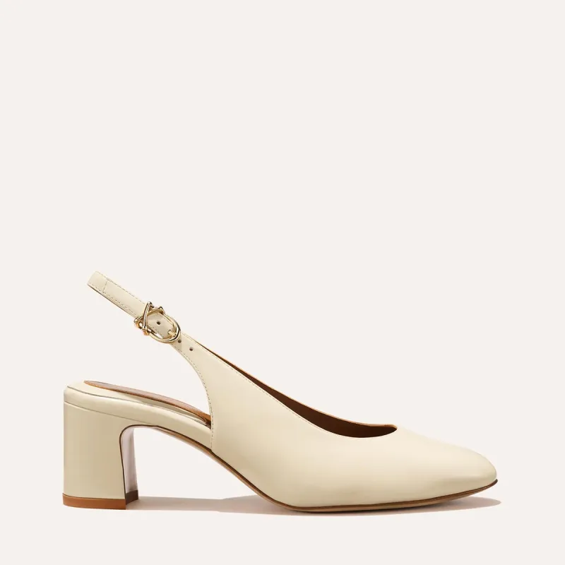 The Cluny Slingback - Cream Calf made by Margaux
