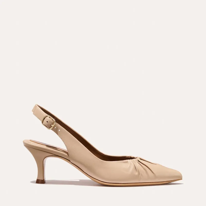 The Anya Slingback - Almond Nappa sold by Margaux