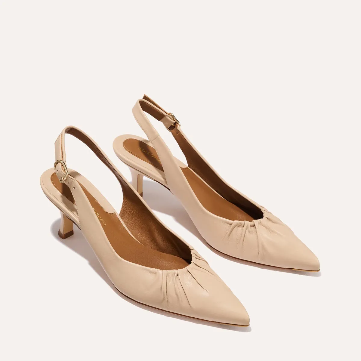 The Anya Slingback - Almond Nappa sold by Margaux product image thumbnail 3