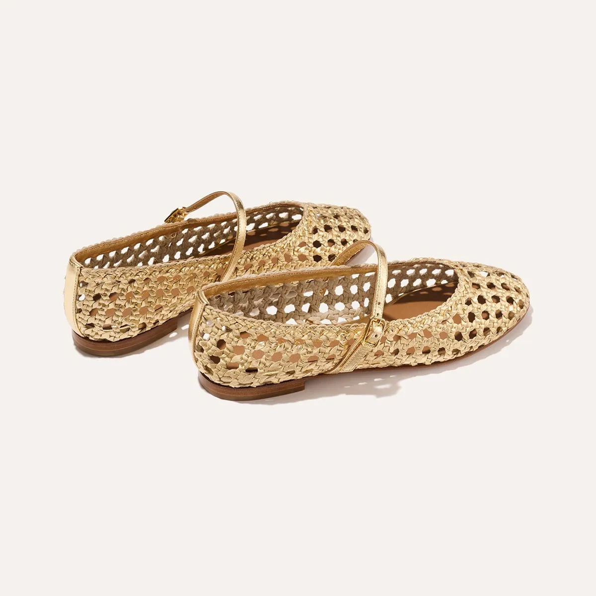 The Demi Jane - Gold Woven Leather sold by Margaux product image thumbnail 4