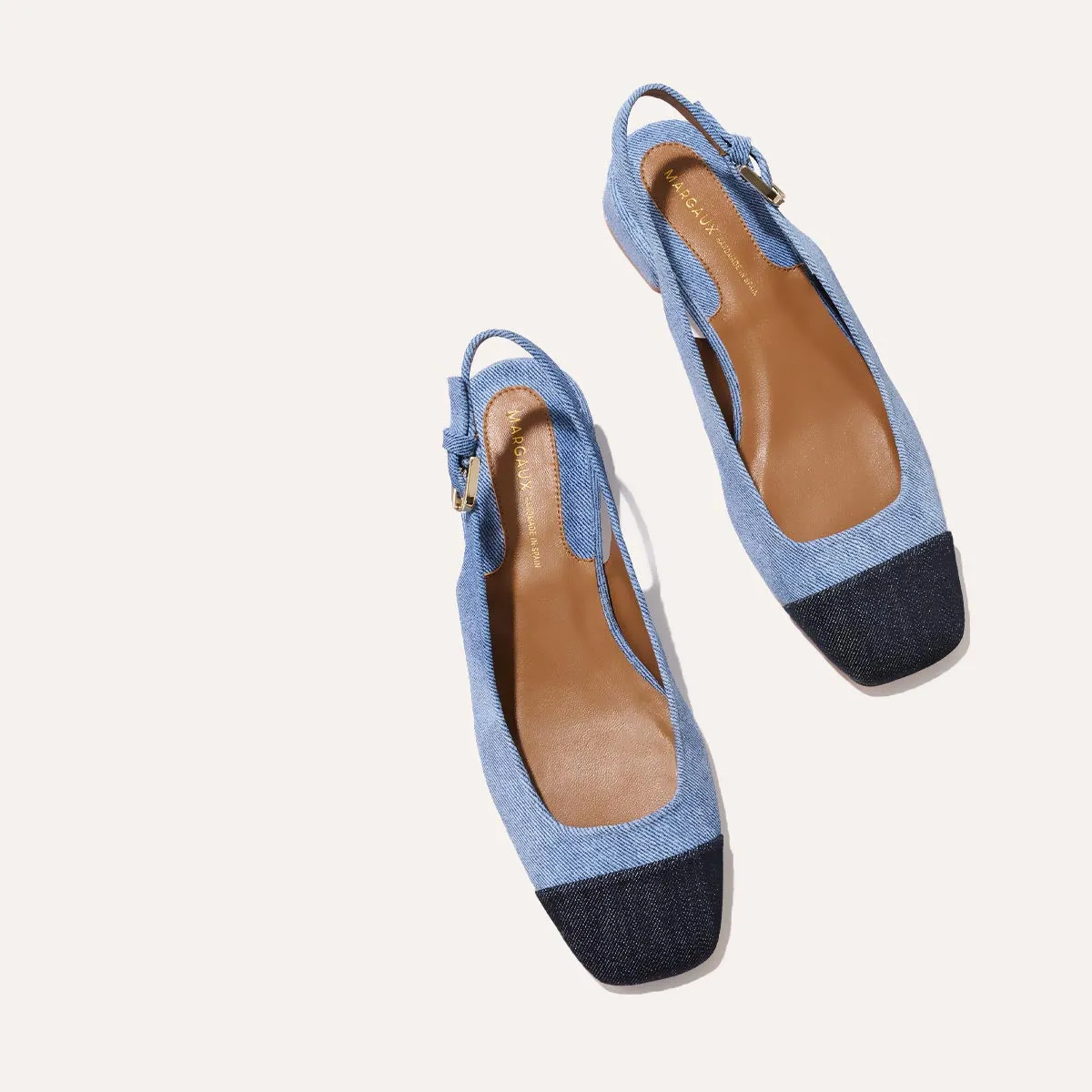 The Darcy Slingback - Two-Tone Denim Suede sold by Margaux product image thumbnail 4