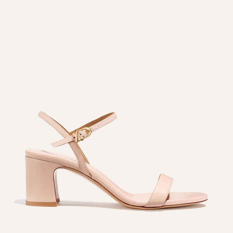 The Cleo Sandal - Petal Nappa sold by Margaux