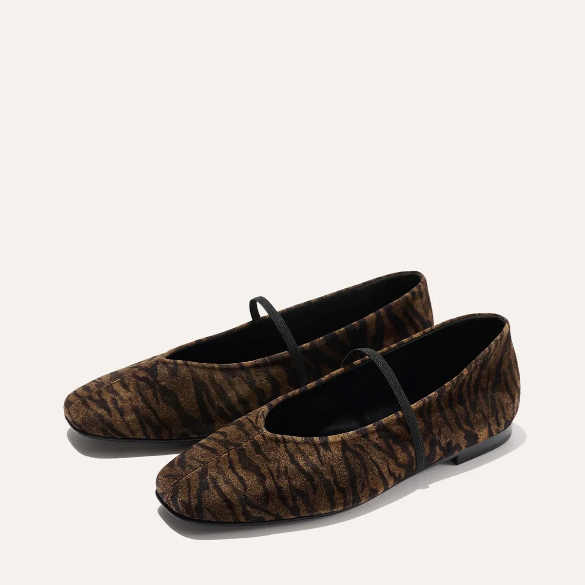 The Phoebe - Brown Zebra Suede sold by Margaux