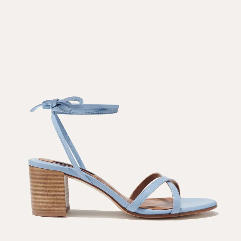 The Soho Sandal - Fog Nappa sold by Margaux