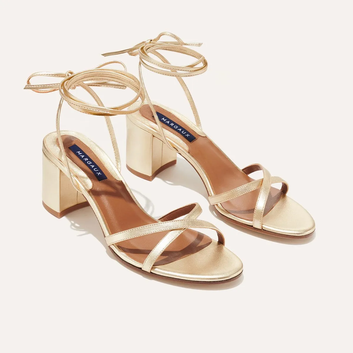 The Soho Sandal - Champagne Nappa sold by Margaux product image thumbnail 2