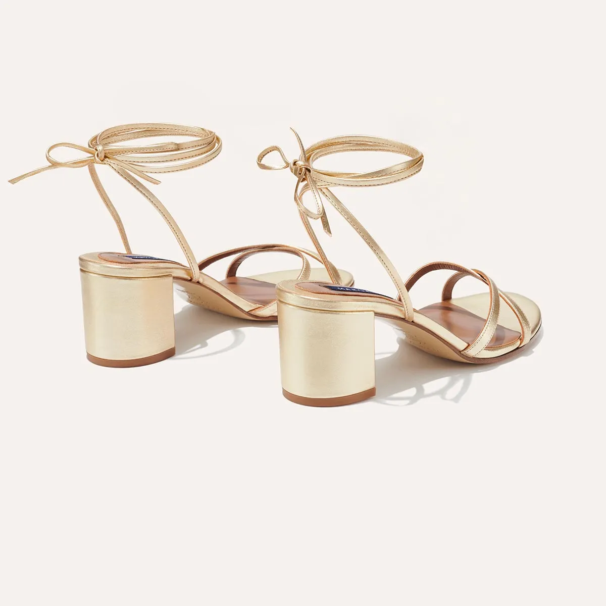 The Soho Sandal - Champagne Nappa sold by Margaux product image thumbnail 3