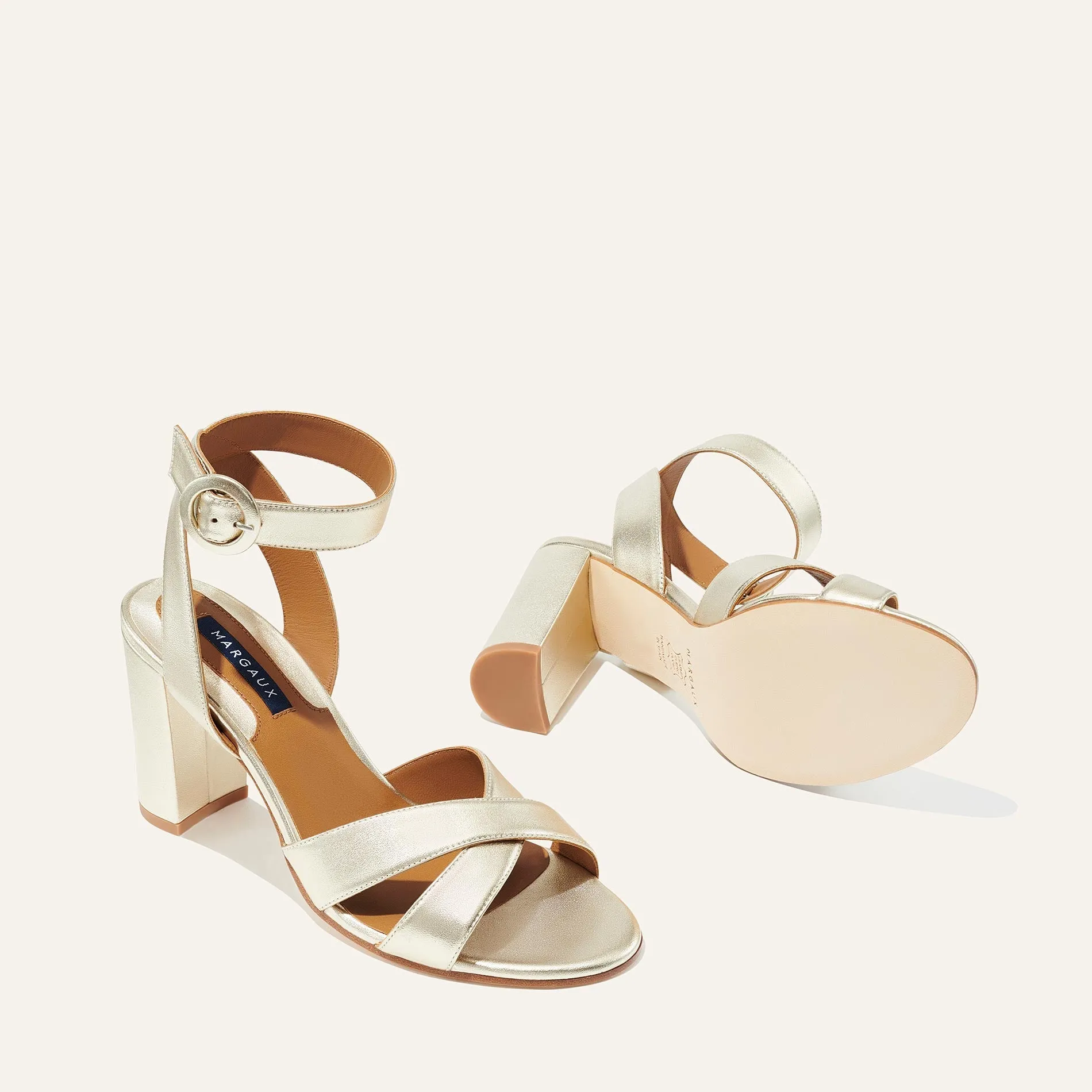 The Uptown Sandal - Champagne sold by Margaux product image thumbnail 4