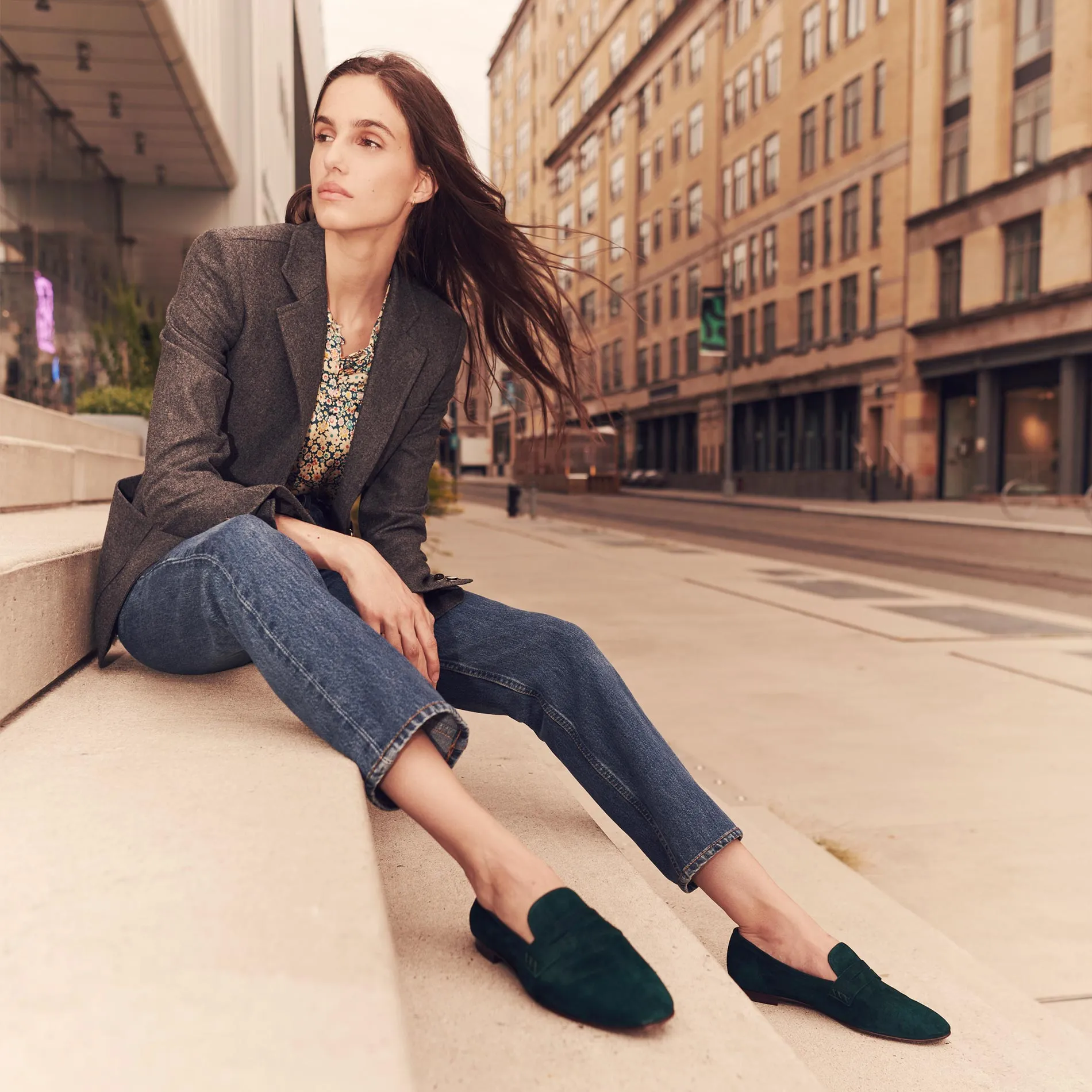 The Penny - Emerald Suede sold by Margaux product image thumbnail 2