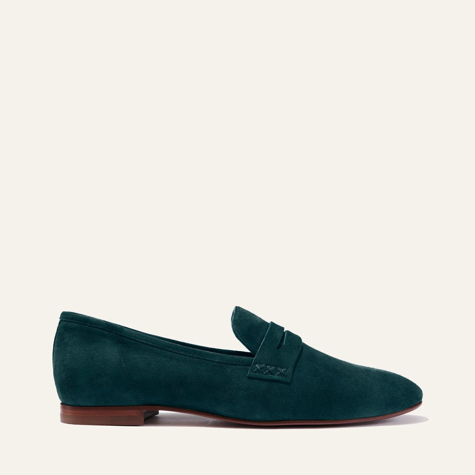 The Penny - Emerald Suede sold by Margaux