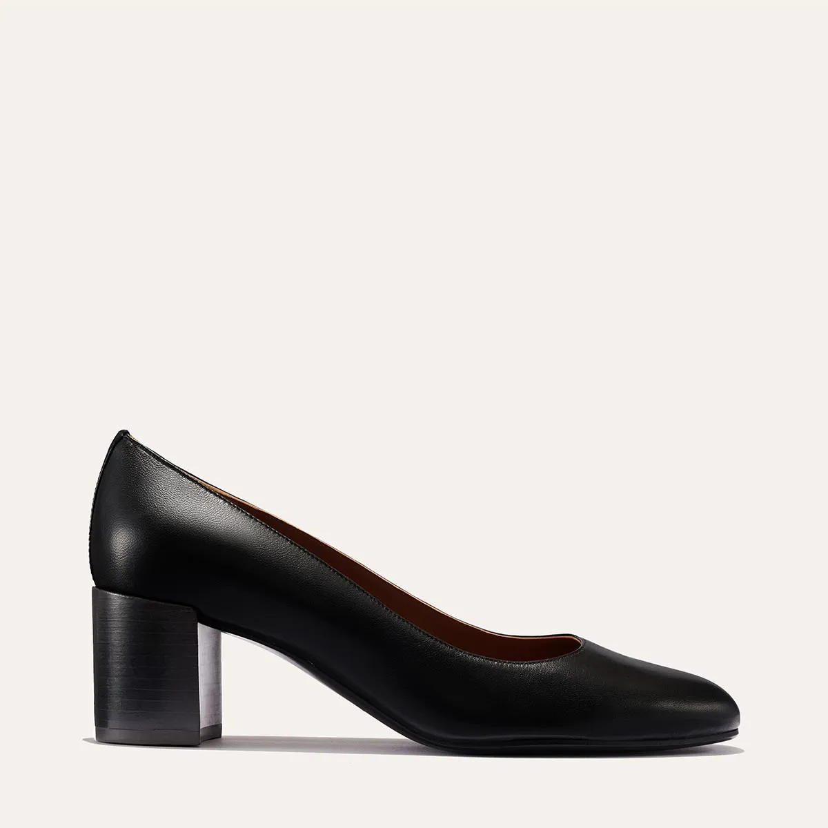 The Heel - Black Nappa sold by Margaux