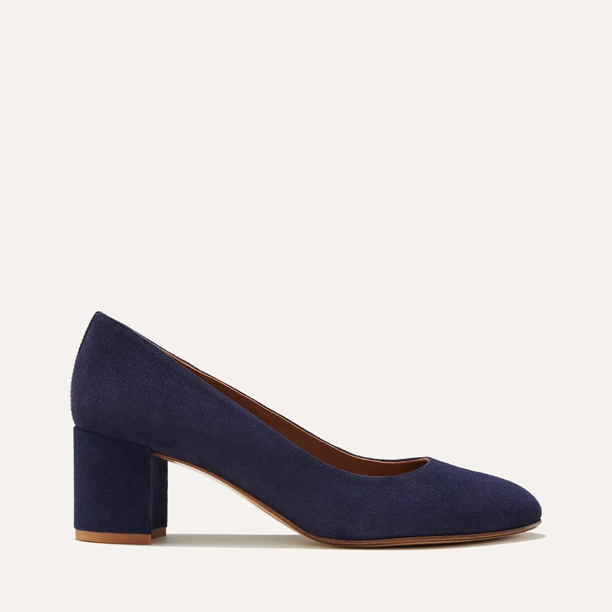 The Heel - Midnight Suede sold by Margaux