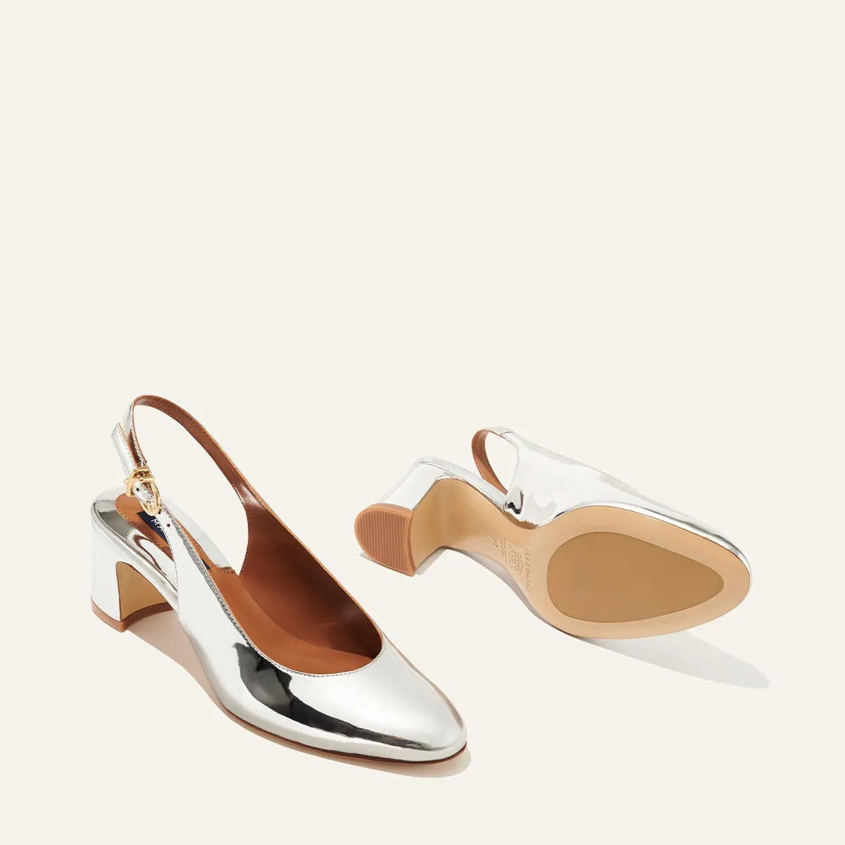 The Cluny Slingback - Silver Mirror sold by Margaux product image thumbnail 5