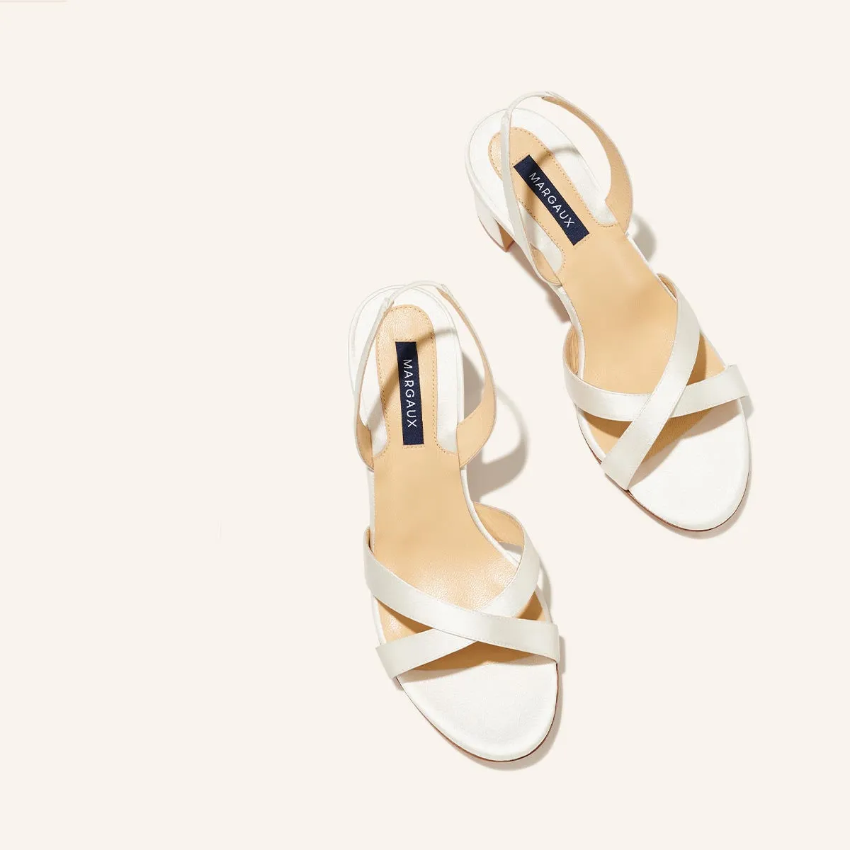 The Clotilde Sandal - Ivory Satin sold by Margaux product image thumbnail 5