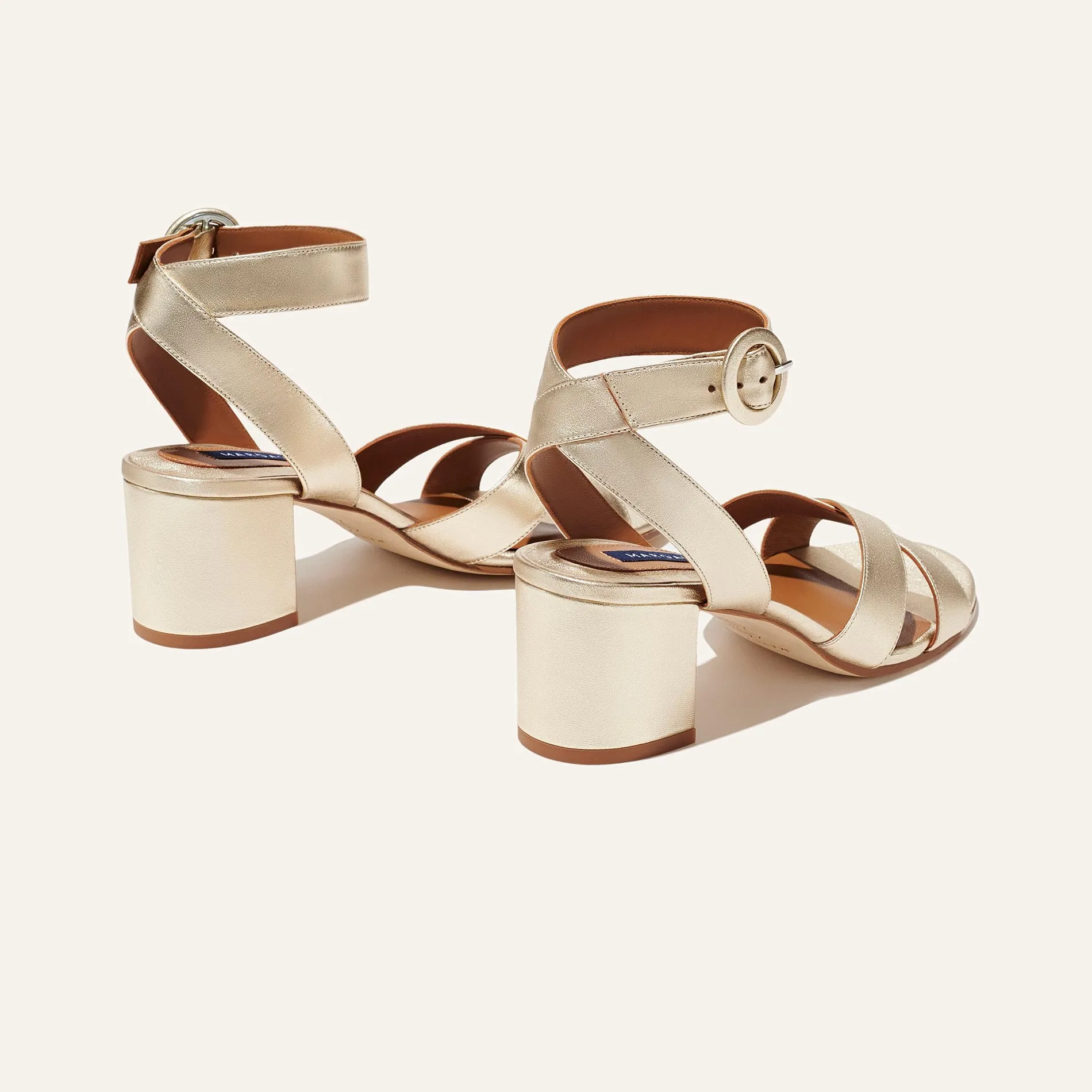 The City Sandal - Champagne Nappa sold by Margaux product image thumbnail 3