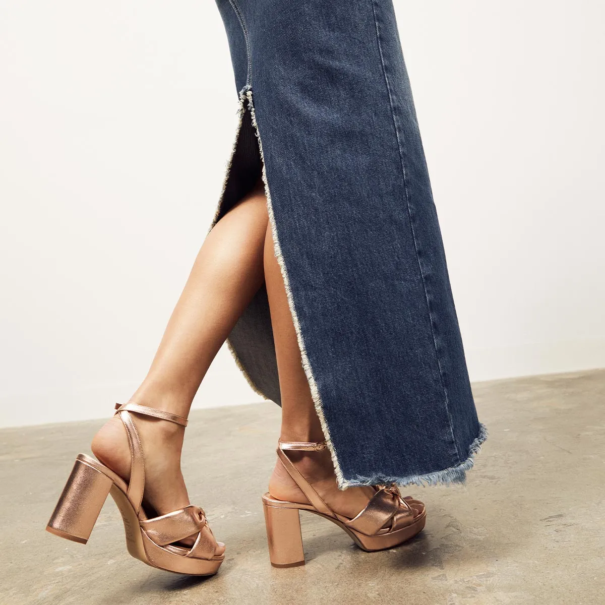 The Carmine Platform - Blush Metallic Nappa sold by Margaux product image thumbnail 2