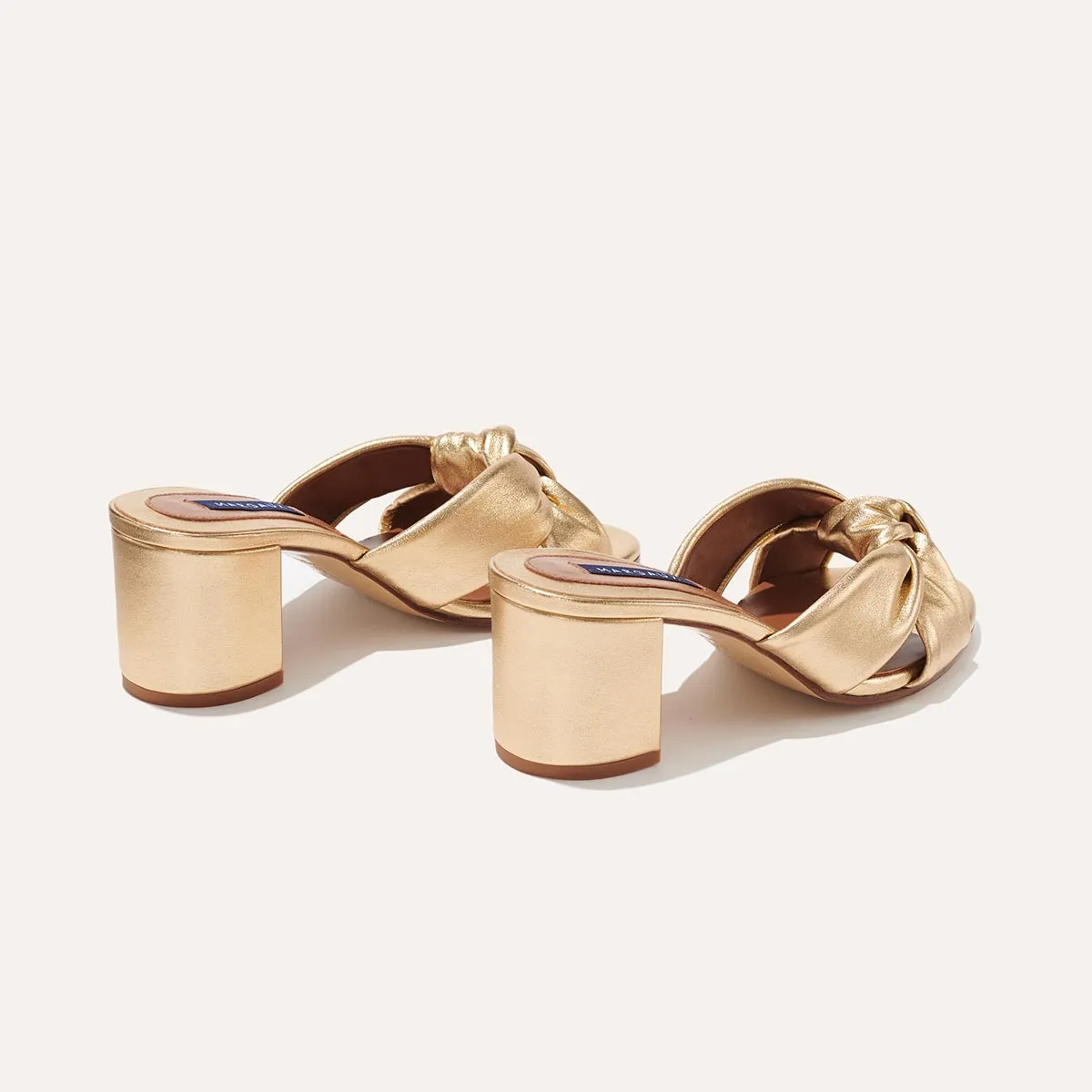 The Carmine Mule - Gold Nappa sold by Margaux product image thumbnail 3