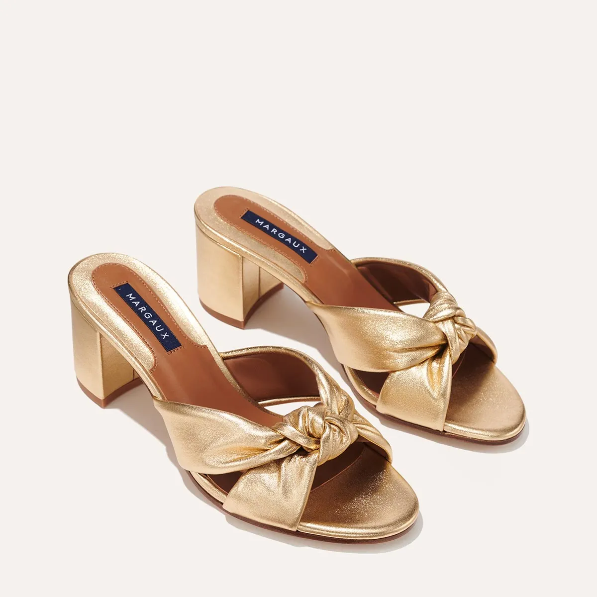 The Carmine Mule - Gold Nappa sold by Margaux product image thumbnail 2