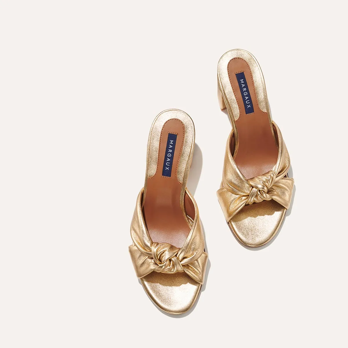 The Carmine Mule - Gold Nappa sold by Margaux product image thumbnail 4