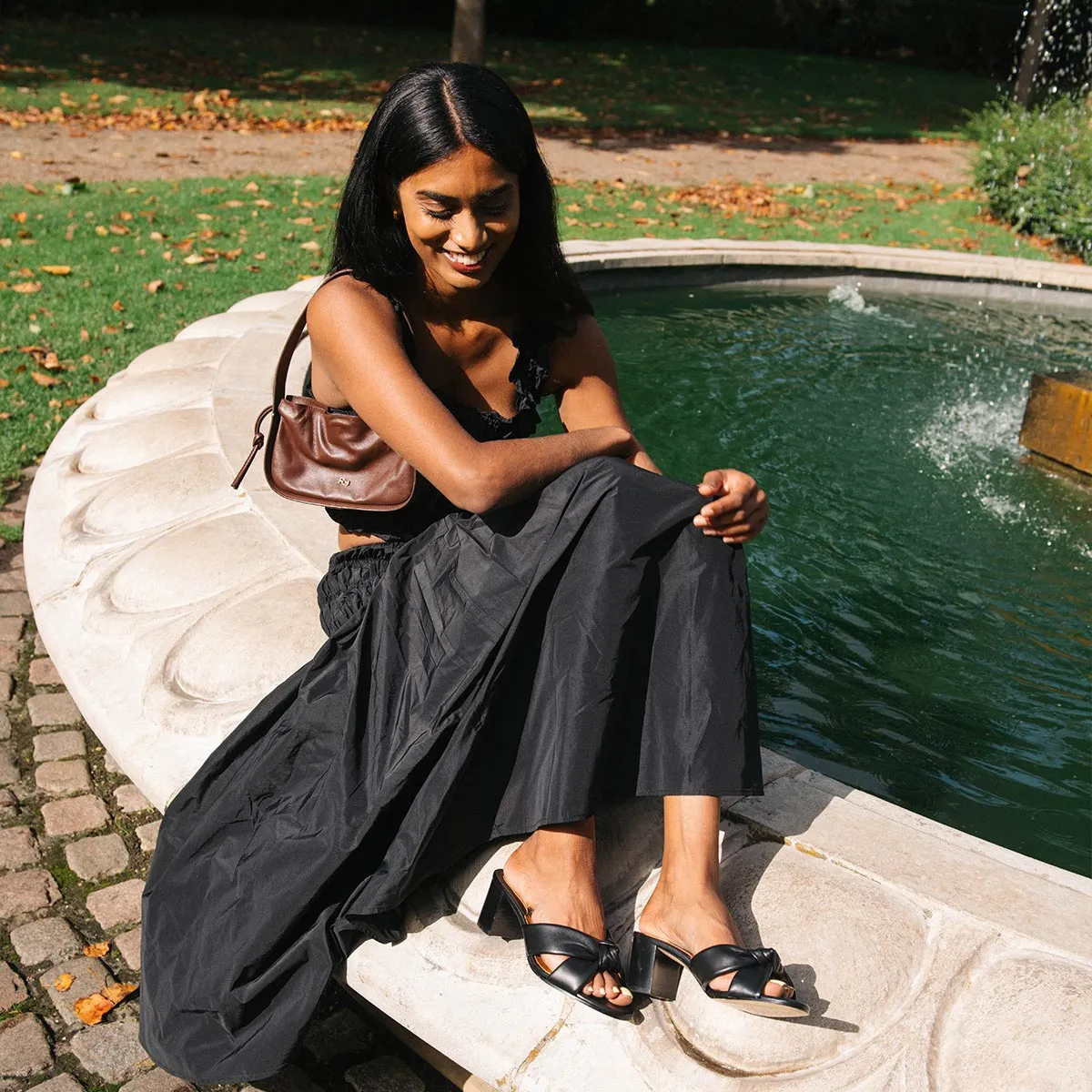 The Carmine Mule - Black Nappa sold by Margaux product image thumbnail 2