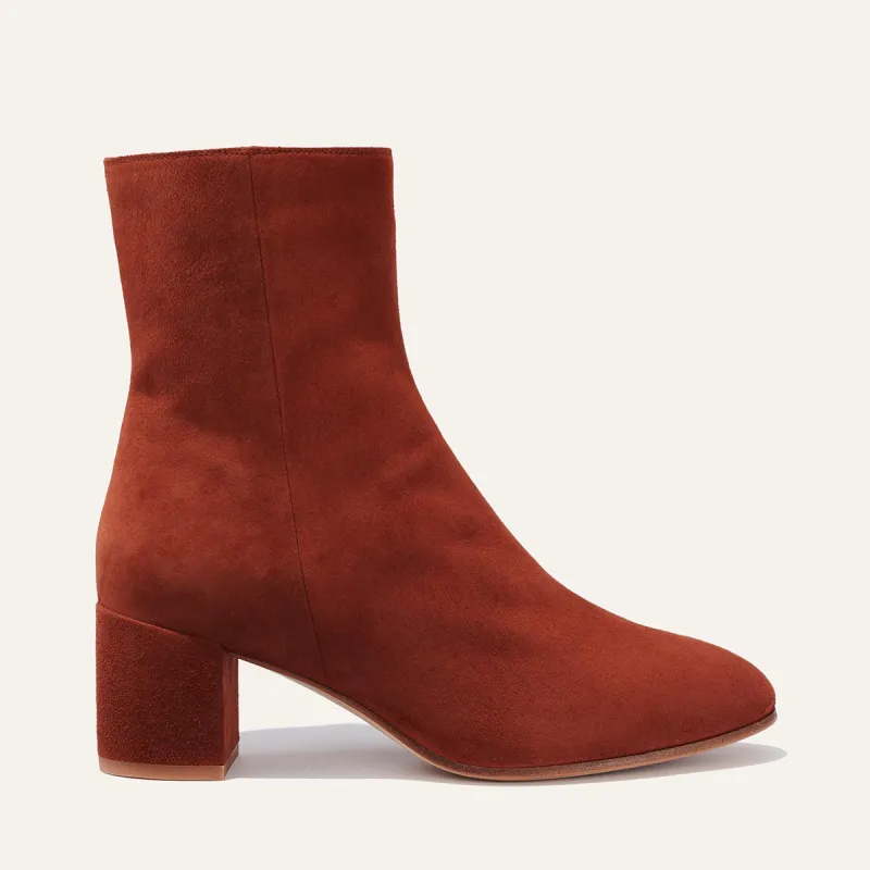 The Boot - Brandy Suede sold by Margaux