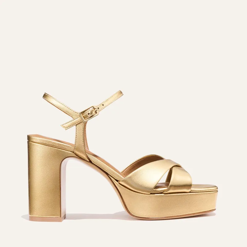 The Paloma Platform - Gold Nappa made by Margaux