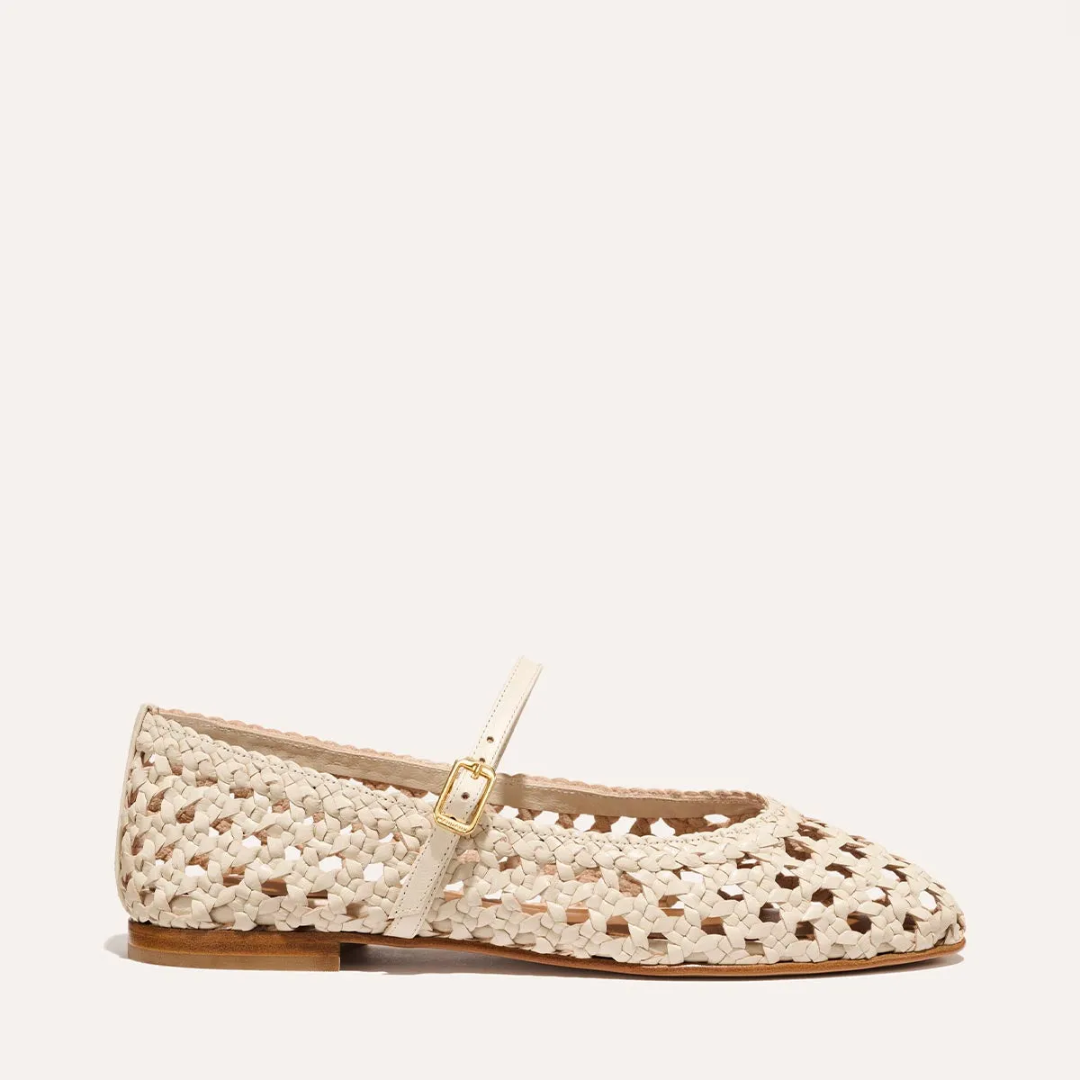 The Demi Jane - Ecru Woven Leather sold by Margaux product image thumbnail 4