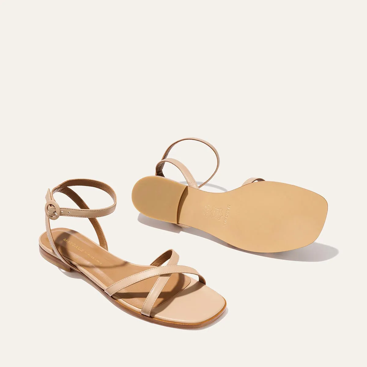 The Flat Sandal - Dune Nappa sold by Margaux product image thumbnail 5