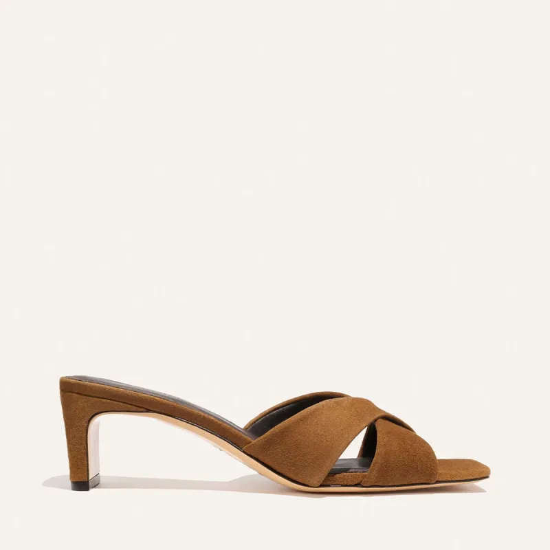 The Selene 50 - Nutmeg Suede made by Margaux