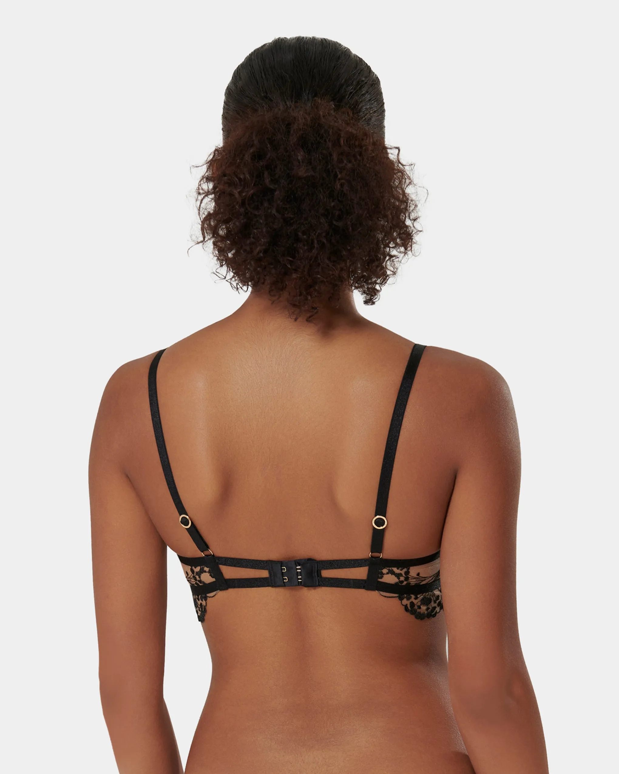 Marisa Embroidered Sheer Bra Black sold by Bluebella product image thumbnail 3