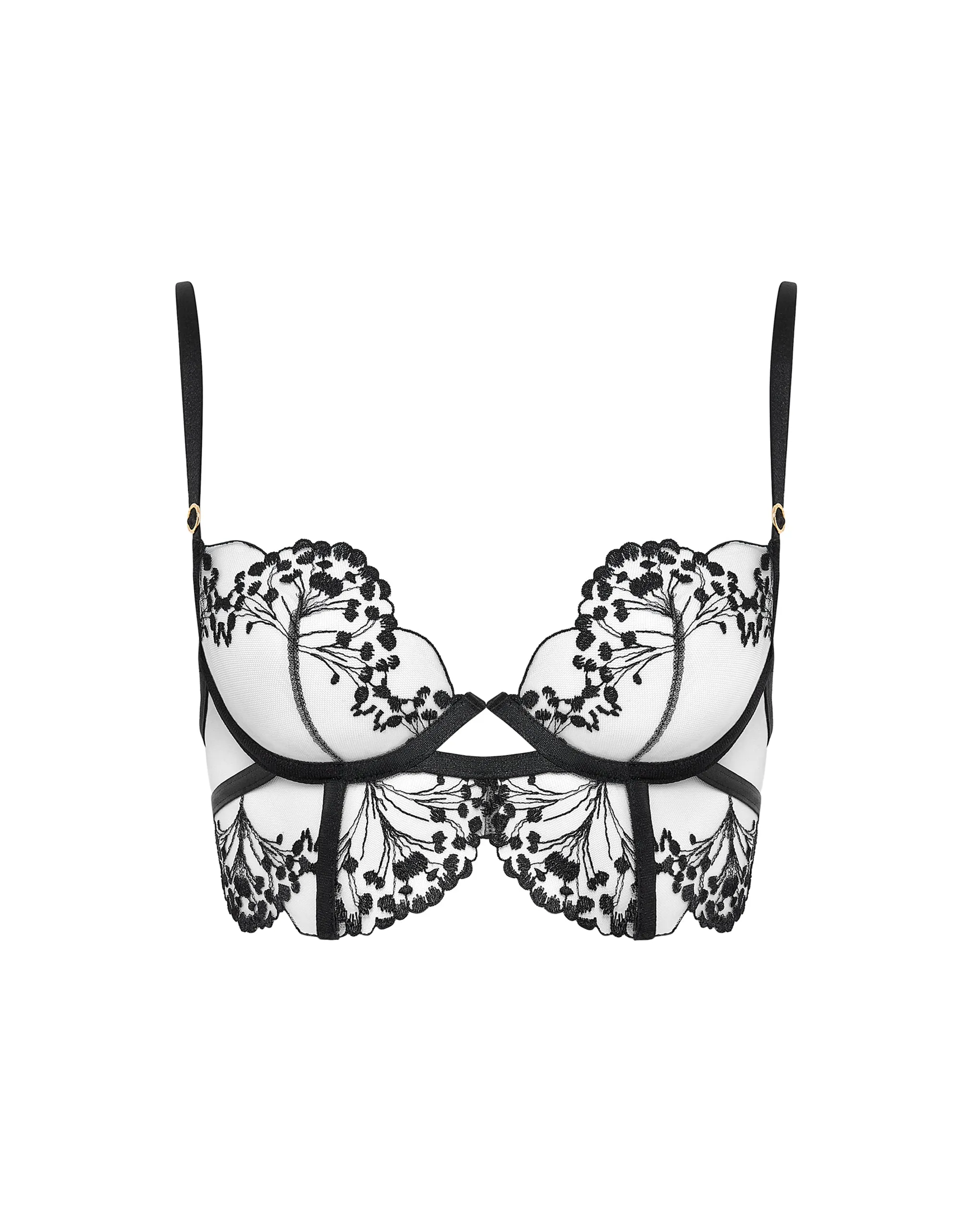 Marisa Embroidered Sheer Bra Black sold by Bluebella product image thumbnail 5