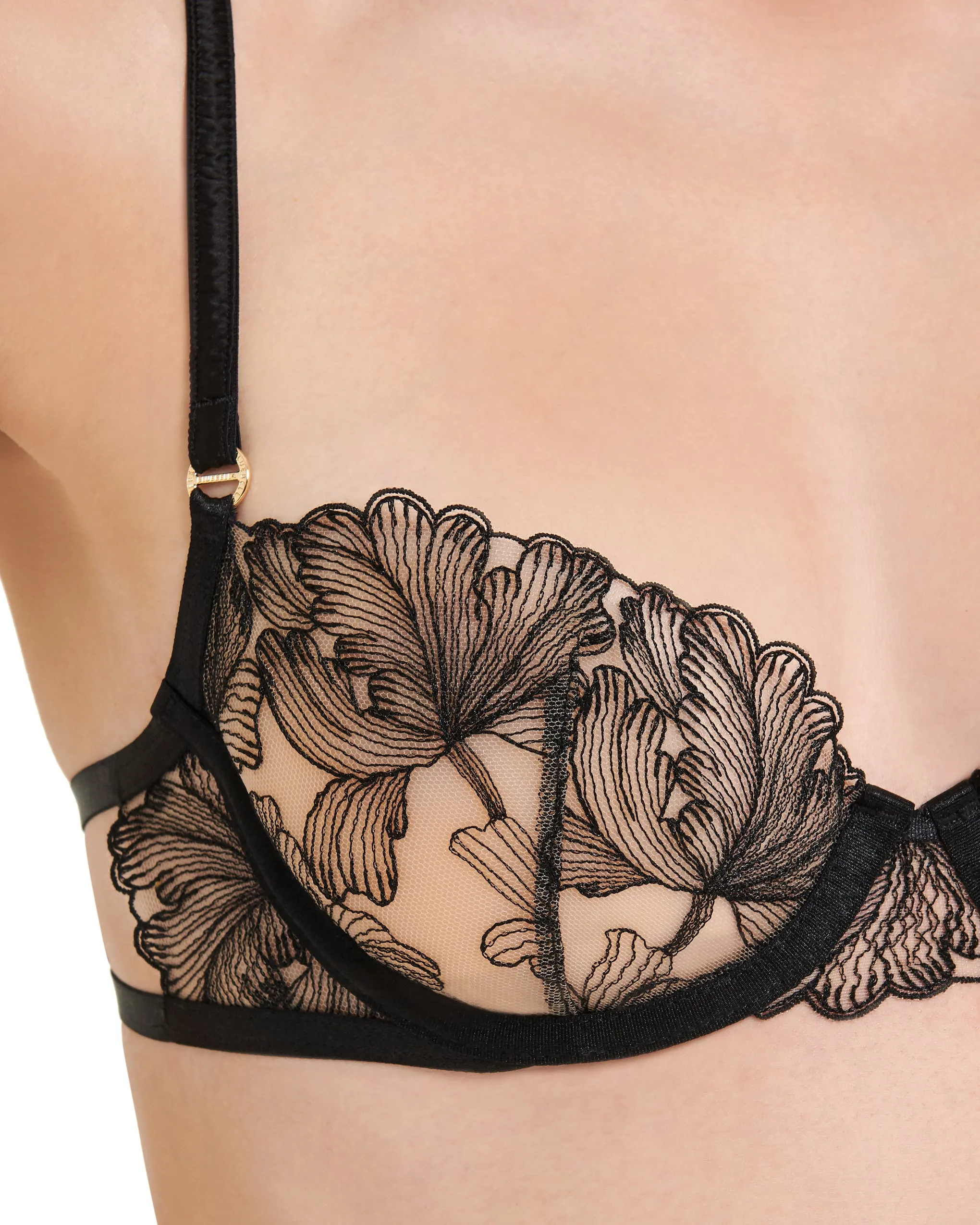 Alula Embroidered Sheer Bra Black sold by Bluebella product image thumbnail 4
