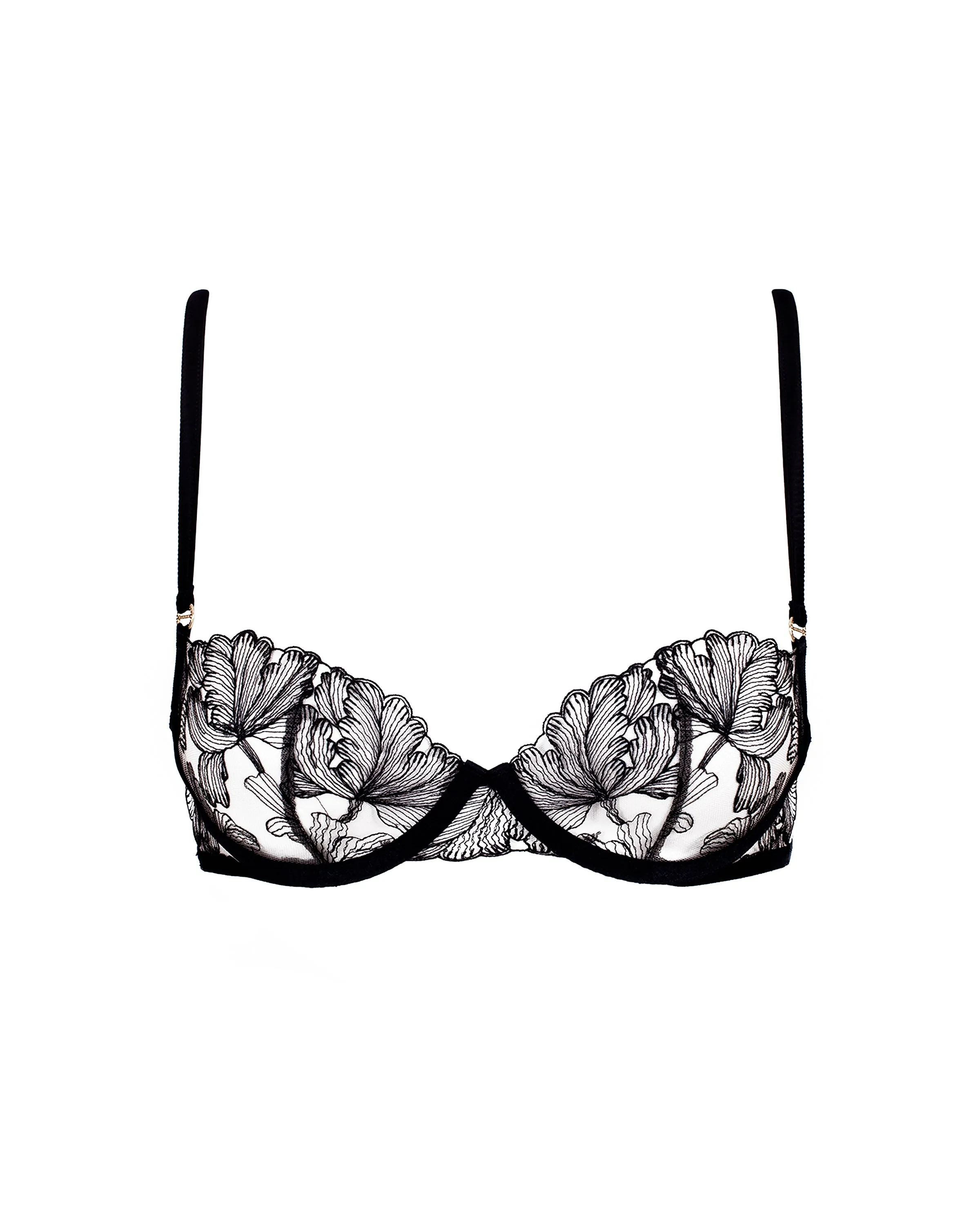 Alula Embroidered Sheer Bra Black sold by Bluebella product image thumbnail 5
