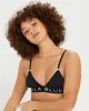 Lulu Eco Bamboo Non Wired Bra Black/White sold by Bluebella