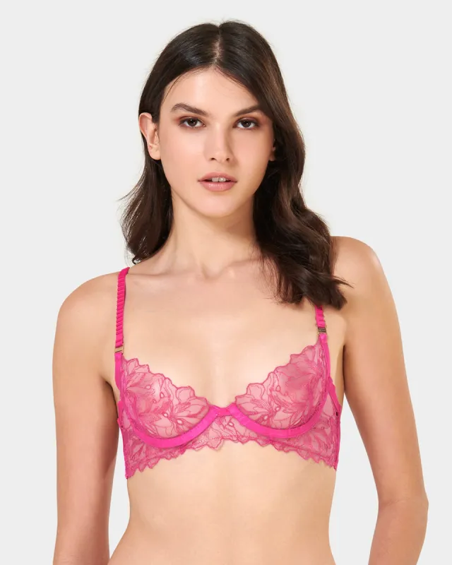 Astra Wired Bra Fuchsia Pink sold by Bluebella