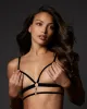 Simone Open Harness Bra Black sold by Bluebella