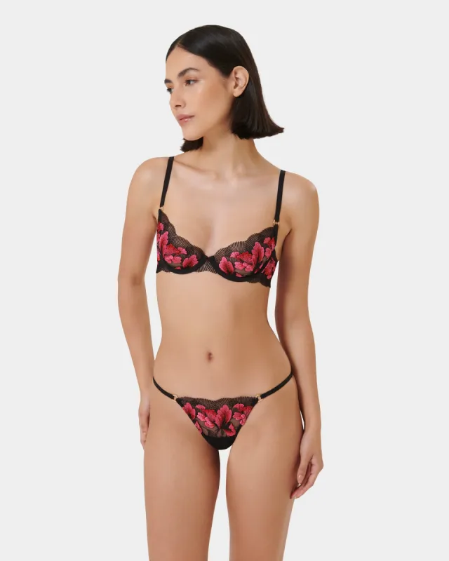 Set: Vivienne Fuchsia Pink/Red/Black sold by Bluebella