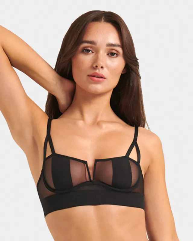 Orla Bra Black sold by Bluebella