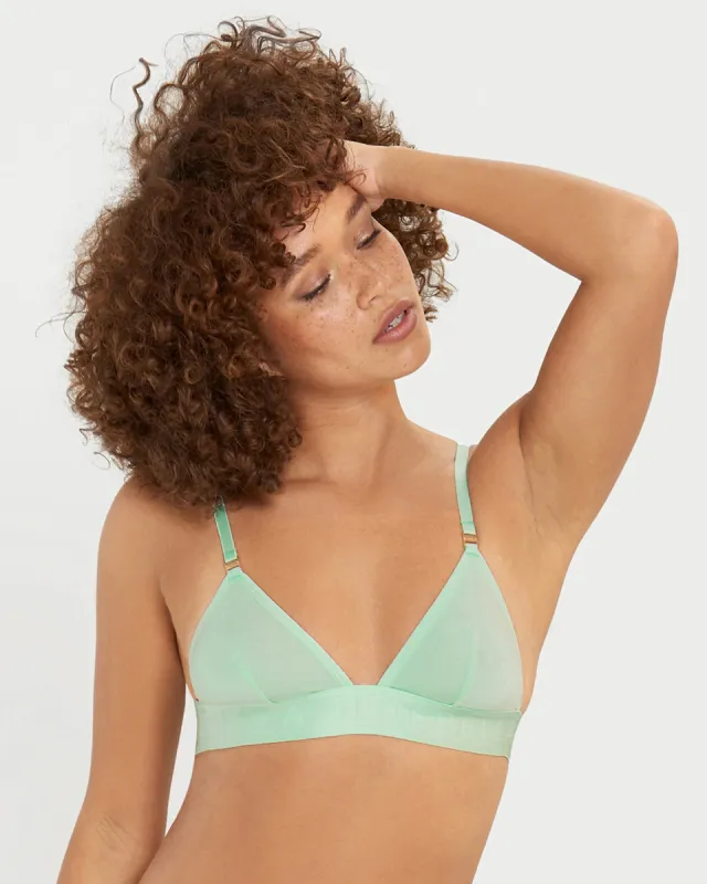 Lulu Bamboo Bralette Mint sold by Bluebella