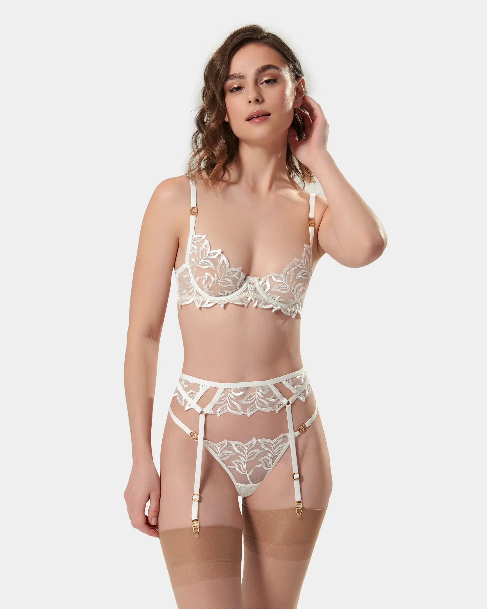 Isadora Wired Bra White sold by Bluebella product image thumbnail 2