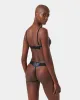 Set: Lyandra Egyptian Blue/Black/Sheer sold by Bluebella