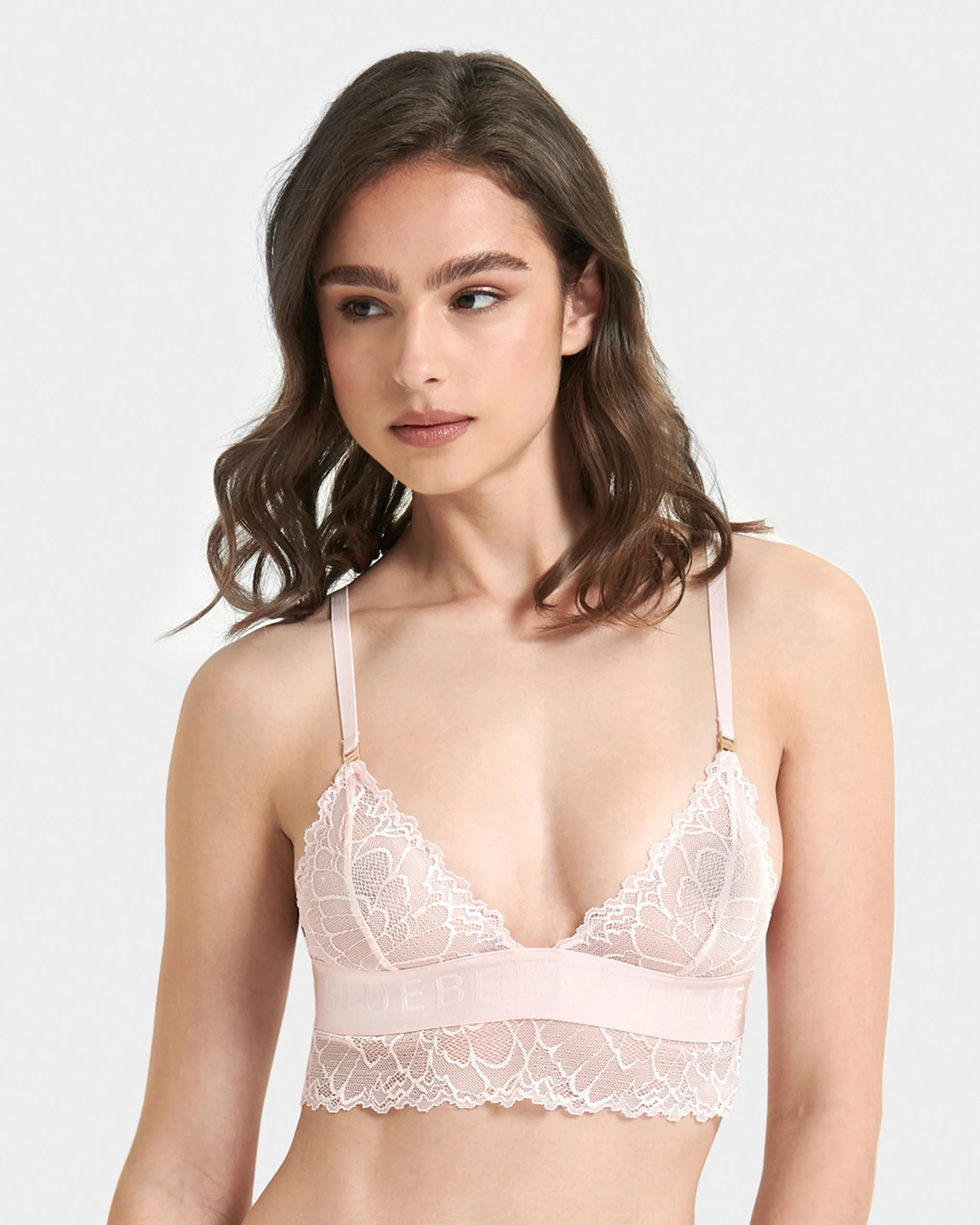 Tori Soft Bralette Pale Pink sold by Bluebella