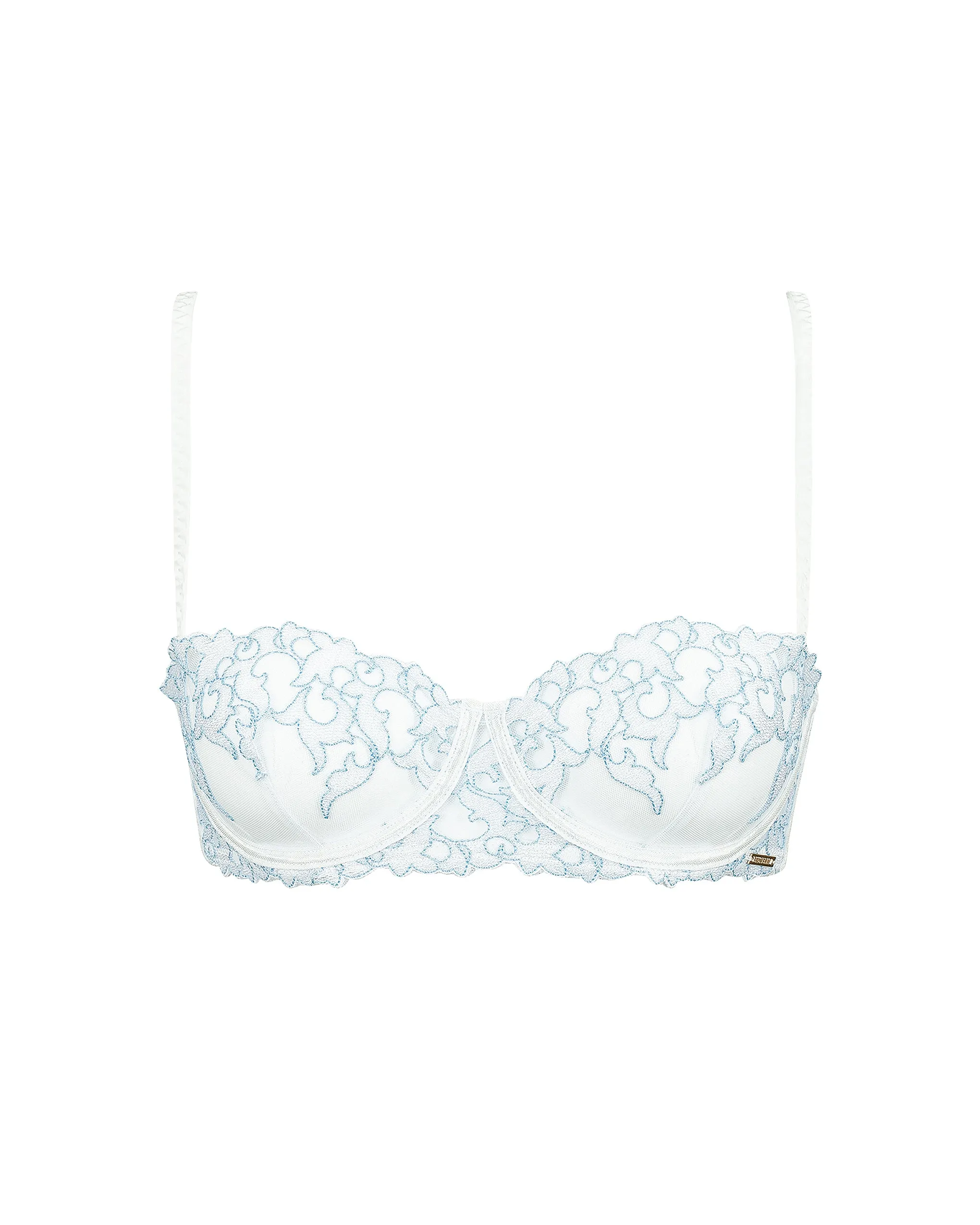 Gabriella Balcony Bra White/Blue Topaz sold by Bluebella product image thumbnail 5