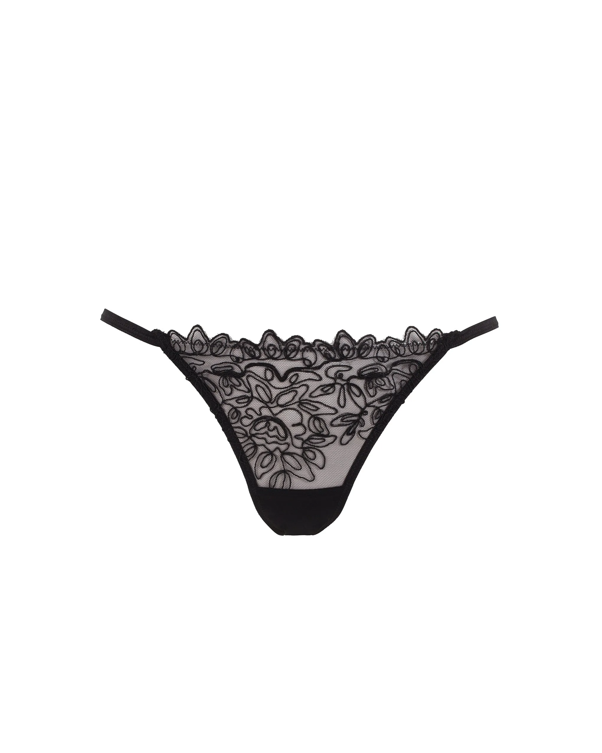 Audrey Embroidered Brief Black sold by Bluebella product image thumbnail 5
