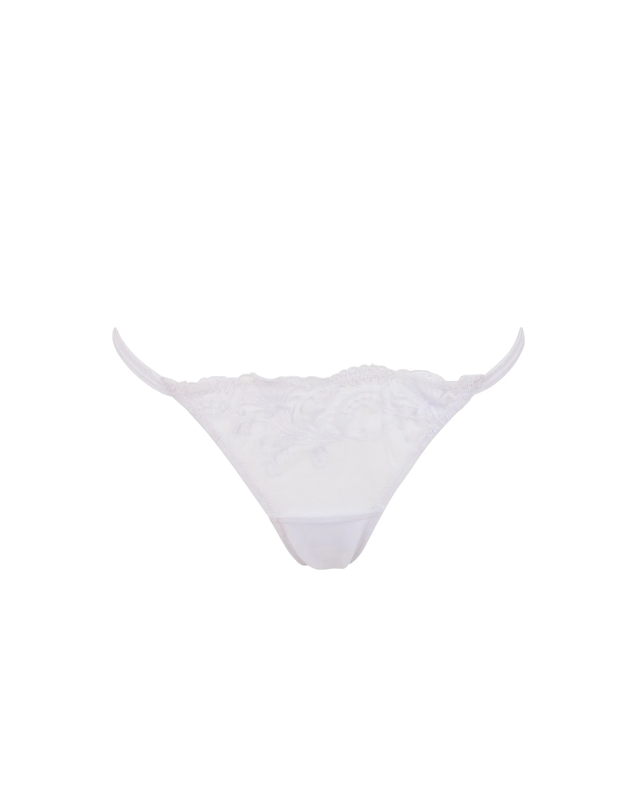 Marseille Embroidered Sheer Brief White sold by Bluebella product image thumbnail 5