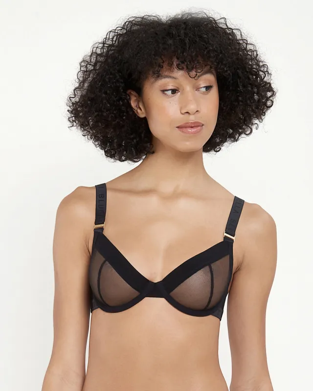 Lilia Mesh Wired Bra sold by Bluebella